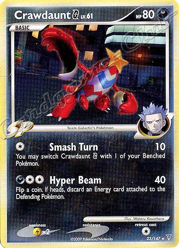 023 / 147 Crawdaunt LV.61 rara (EN) -NEAR MINT-