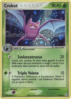 003 / 101 Crobat rara foil (IT) -NEAR MINT-