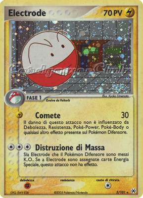 005 / 101 Electrode rara foil (IT) -NEAR MINT-