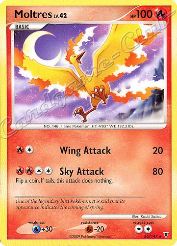 036 / 147 Moltres LV.42 rara (EN) -NEAR MINT-