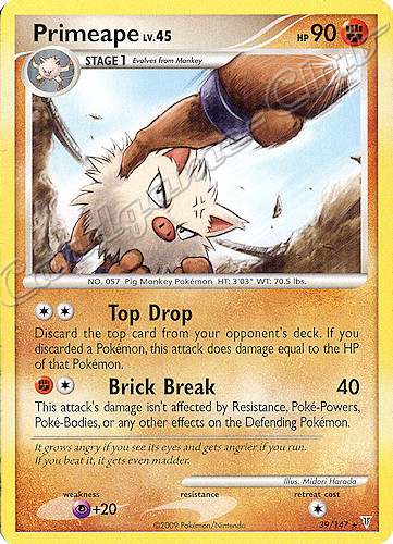 039 / 147 Primeape LV.45 rara (EN) -NEAR MINT-