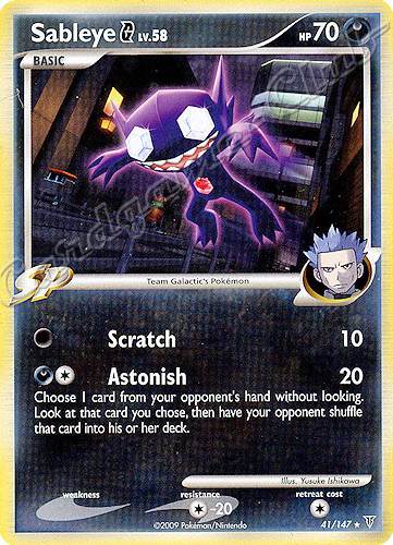 041 / 147 Sableye LV.58 rara (EN) -NEAR MINT-