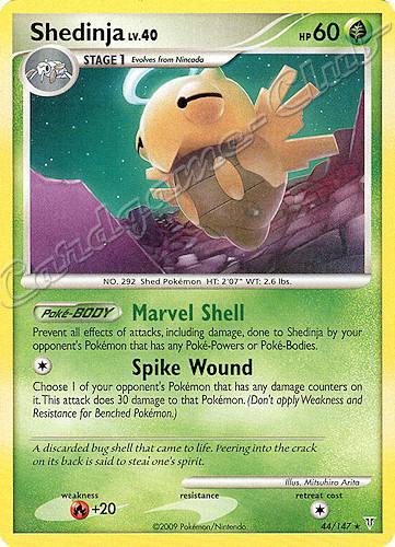 044 / 147 Shedinja LV.40 rara (EN) -NEAR MINT-