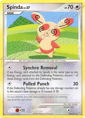 046 / 147 Spinda LV.27 rara (EN) -NEAR MINT-