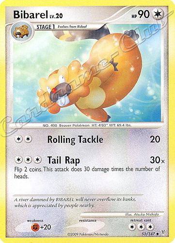 051 / 147 Bibarel LV.20 non comune (EN) -NEAR MINT-