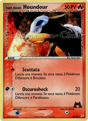 35 / 95 Team Magma Houndour non comune (IT) -NEAR MINT-