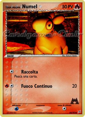 64 / 95 Team Magma Numel comune (IT) -NEAR MINT-