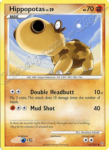 061 / 147 Hippopotas LV.29 non comune (EN) -NEAR MINT-