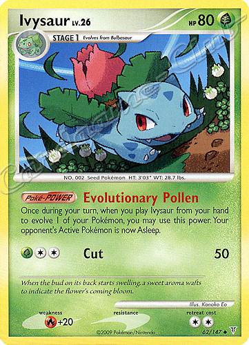 062 / 147 Ivysaur LV.26 non comune (EN) -NEAR MINT-