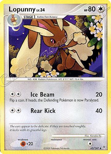 063 / 147 Lopunny LV.34 non comune (EN) -NEAR MINT-