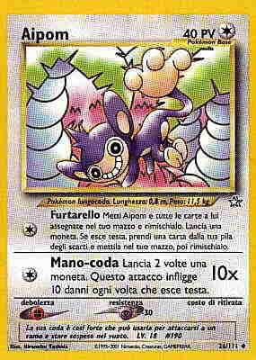 026 / 111 Aipom non comune unlimited (IT) -NEAR MINT-