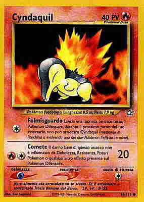 056 / 111 Cyndaquil Lv. 14 comune unlimited (IT) -NEAR MINT-