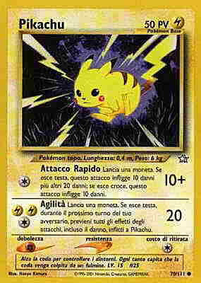 070 / 111 Pikachu comune unlimited (IT) -NEAR MINT-
