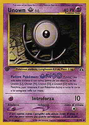 51 / 75 Unown U non comune unlimited (IT) -NEAR MINT-