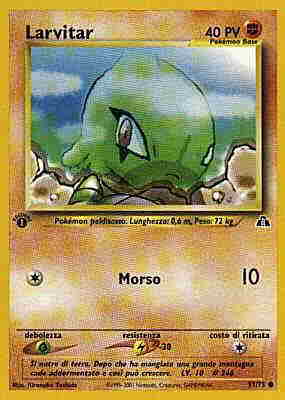 57 / 75 Larvitar comune unlimited (IT) -NEAR MINT-
