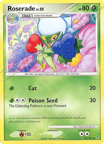 081 / 147 Roserade LV.25 non comune (EN) -NEAR MINT-