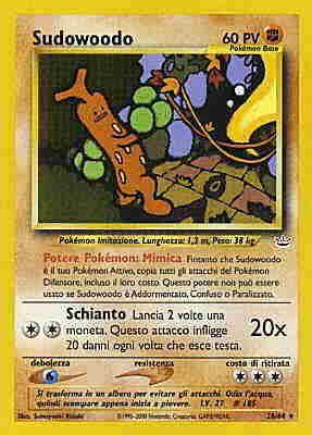 26 / 64 Sudowoodo rara unlimited (IT) -NEAR MINT-
