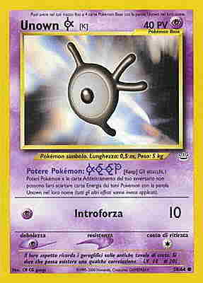58 / 64 Unown K comune unlimited (IT) -NEAR MINT-