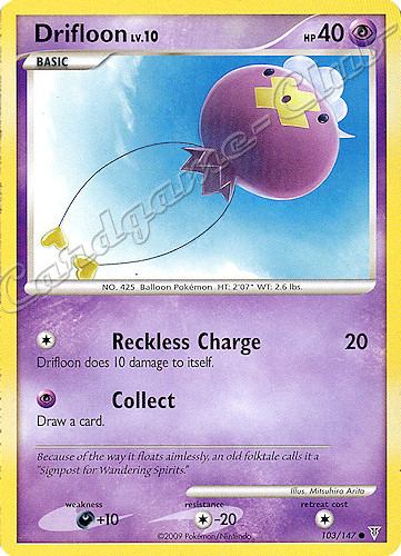 103 / 147 Drifloon LV.10 comune (EN) -NEAR MINT-
