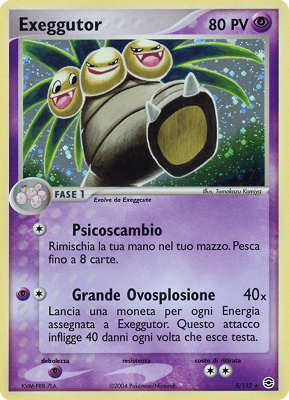 005 / 112 Exeggutor rara foil (IT) -NEAR MINT-