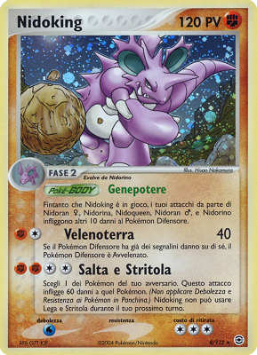 008 / 112 Nidoking rara foil (IT) -NEAR MINT-