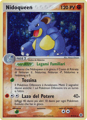 009 / 112 Nidoqueen rara foil (IT) -NEAR MINT-