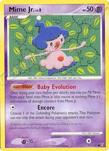 115 / 147 Mime Jr. LV.8 comune (EN) -NEAR MINT-