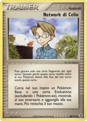 088 / 112 Network di Celio non comune (IT) -NEAR MINT-