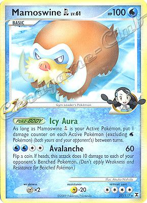 027 / 111 Mamoswine LV.61 rara (EN) -NEAR MINT-