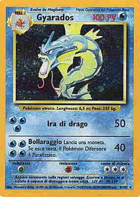 006 / 102 Gyarados rara foil unlimited (IT)  -PLAYED-
