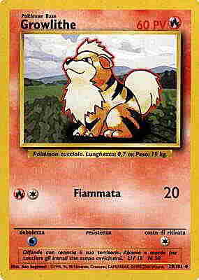 028 / 102 Growlithe non comune unlimited (IT)  -GOOD-