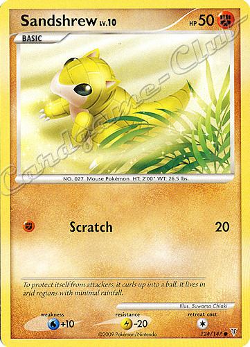 124 / 147 Sandshrew LV.10 comune (EN) -NEAR MINT-