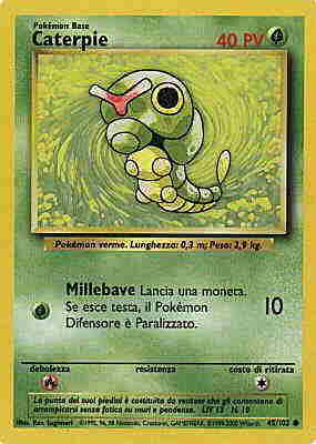 045 / 102 Caterpie comune unlimited (IT) -NEAR MINT-