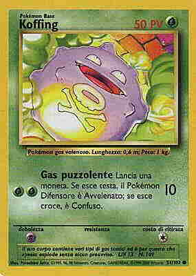 051 / 102 Koffing comune unlimited (IT) -NEAR MINT-
