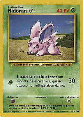 055 / 102 Nidoran M comune unlimited (IT) -NEAR MINT-