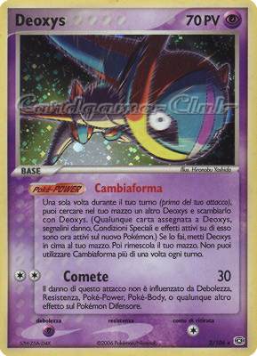 002 / 106 Deoxys rara foil (IT) -NEAR MINT-