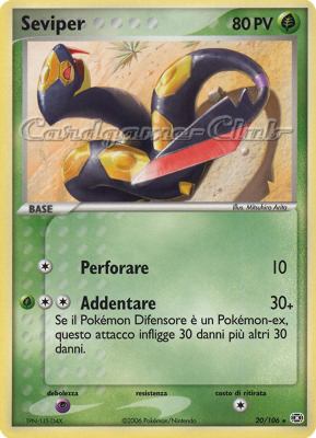 020 / 106 Seviper rara (IT) -NEAR MINT-