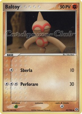 043 / 106 Baltoy comune (IT) -NEAR MINT-