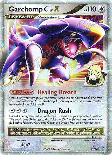 145 / 147 Garchomp C LV.X rara livello X foil (EN) -NEAR MINT-