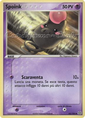 065 / 106 Spoink comune (IT) -NEAR MINT-