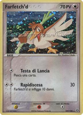107 / 106 Farfetch'd rara foil (IT) -NEAR MINT-