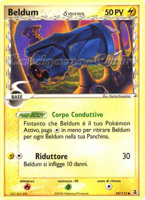 059 / 113 Beldum Specie Delta comune (IT) -NEAR MINT-