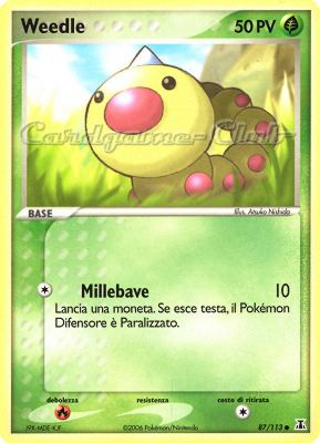087 / 113 Weedle comune (IT) -NEAR MINT-