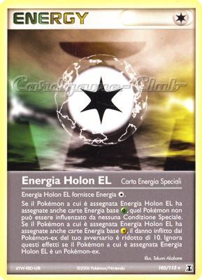 105 / 113 Energia Holon EL rara (IT) -NEAR MINT-