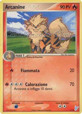 01/12 Arcanine comune (IT) -NEAR MINT-