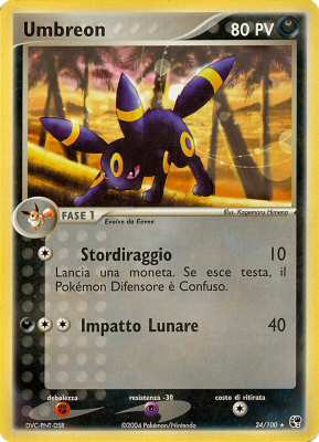 024 / 100 Umbreon rara (IT) -NEAR MINT-