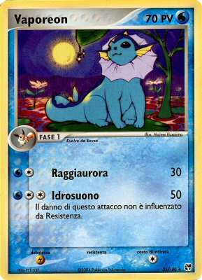 025 / 100 Vaporeon rara (IT) -NEAR MINT-