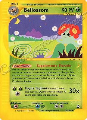 005 / 147 Bellossom rara (IT) -NEAR MINT-