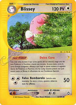 006 / 147 Blissey rara (IT) -NEAR MINT-