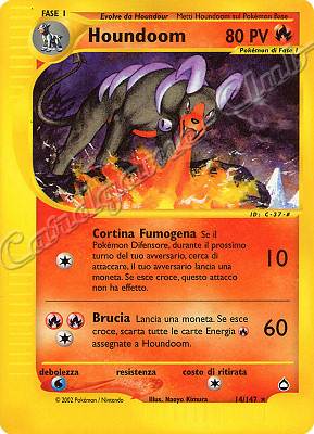 014 / 147 Houndoom rara (IT) -NEAR MINT-